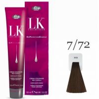Краска для волос LK OPC Oil Protection Complex 7/72 блондин бежево-пепельный, 100мл