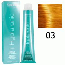 Крем-краска для волос Hyaluronic acid  03 Усилитель золотой, 100 мл