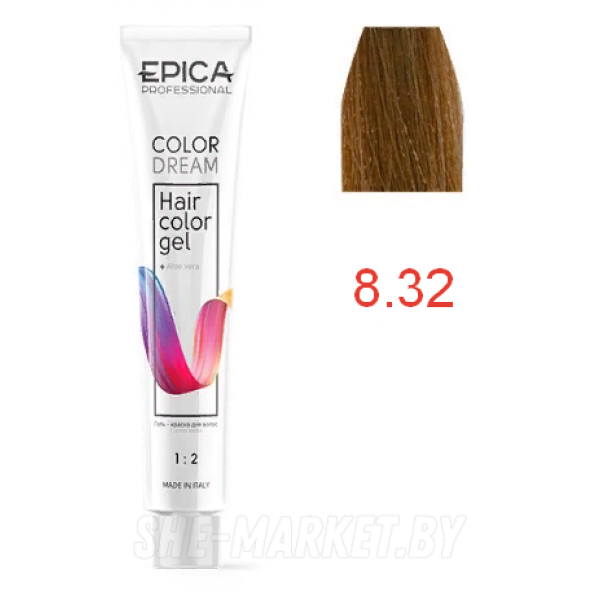 Гель-краска COLORDREAM 8.32 светло-русый бежевый, 100мл