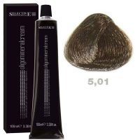 Крем-краска для волос Oligomineral Cream 5.01 светло - каштановый пепельный 100мл