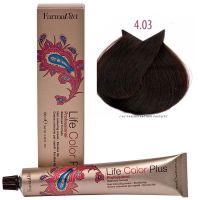 Крем-краска для волос LIFE COLOR PLUS 4,03/4NW тёплый коричневый 100мл