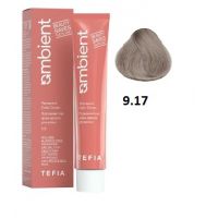 Перманентная крем-краска для волос AMBIENT тон 9.17, 60мл