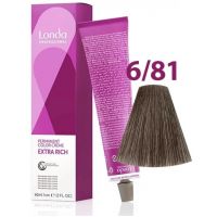 Стойкая крем-краска LondaColor 6/81 темный блонд жемчужно-пепельный, 60мл Стойкая крем-краска LondaColor 6/81 темный блонд жемчужно-пепельный, 60мл