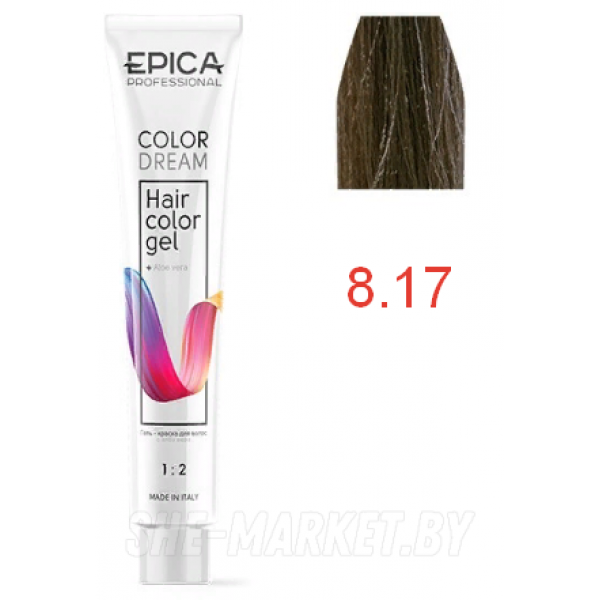 Гель-краска COLORDREAM 8.17 светло-русый древесный, 100мл