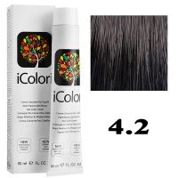 Крем-краска для волос iColori ТОН - 4.2 лилово-коричневый, 90мл