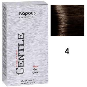 Гель-краска для мужчин без аммиака Gentele Man № 4 коричневый, 40мл + Оксид Cremoxon 3%, 40мл