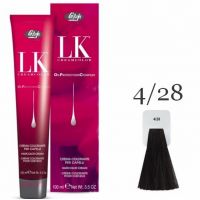 Краска для волос LK OPC Oil Protection Complex 4/28 каштановый жемчужно-пепельный, 100мл