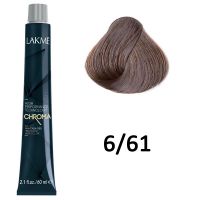 Безаммиачная перманентная краска для волос CHROMA - 6/61 Темный блондин коричнево-пепельный, 60мл