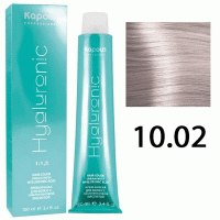 Крем-краска для волос Hyaluronic acid 10.02 Платиновый блондин прозрачный фиолетовый, 100 мл Крем-краска для волос Hyaluronic acid 10.02 Платиновый блондин прозрачный фиолетовый, 100 мл