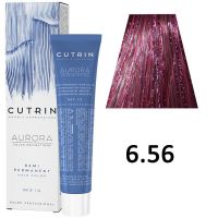 Безаммиачный краситель для волос AURORA 6.56 Demi Permanent Hair Color, 60мл
