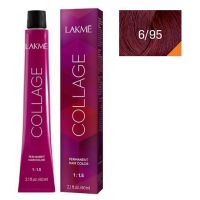 Краска для волос Collage creme hair color ТОН - 6/95, 60мл