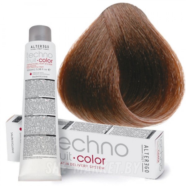 Краска для волос перманентная Techno Fruit Color 6/3 золотистый темно-русый, 100мл