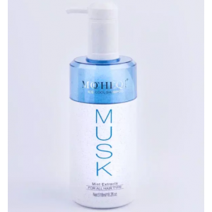 Шампунь для всех типов волос Холодный лёд ICE-COOL SHAMPOO  Mint Extracts For All Hair Type MUSK, 518мл