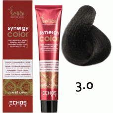Безаммиачная краска для волос SELIAR SYNERGY COLOR 3.0 DARK CHESTNUT Интенсивный темно-каштановый