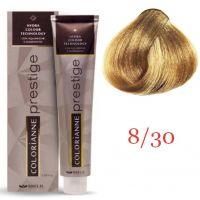 Крем краска для волос Colorianne Prestige ТОН - 8/30 Светлый золотистый блонд, 100мл