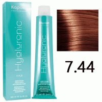 Крем-краска для волос Hyaluronic acid 7.44 Блондин интенсивный медный, 100 мл Крем-краска для волос Hyaluronic acid 7.44 Блондин интенсивный медный, 100 мл