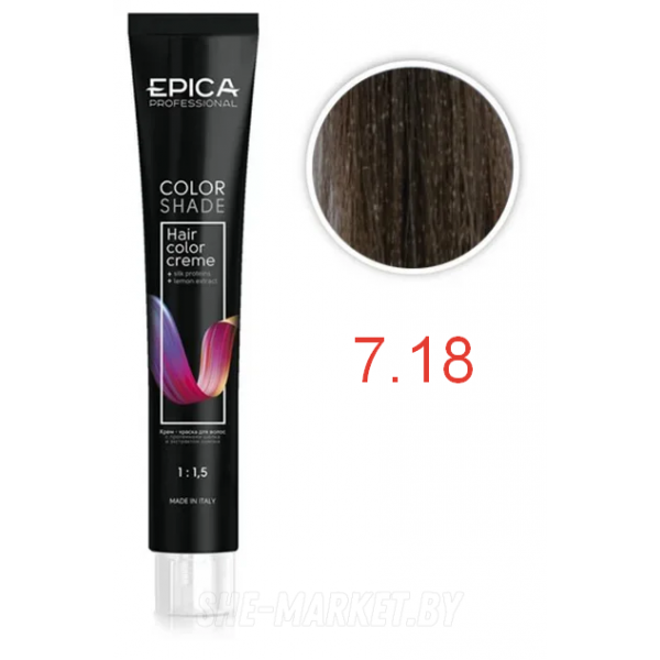 Крем-краска COLORSHADE 7.18 русый пепельно-жемчужный, 100мл