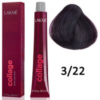 Краска для волос Collage creme hair color ТОН - 3/22, 60мл