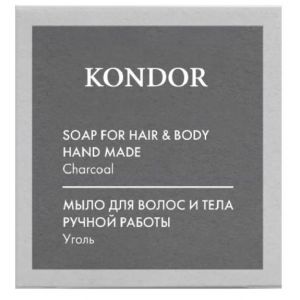 Мыло для волос и тела ручной работы Уголь Care Hair&Body, 130г Мыло для волос и тела ручной работы Уголь Care Hair&Body, 130г