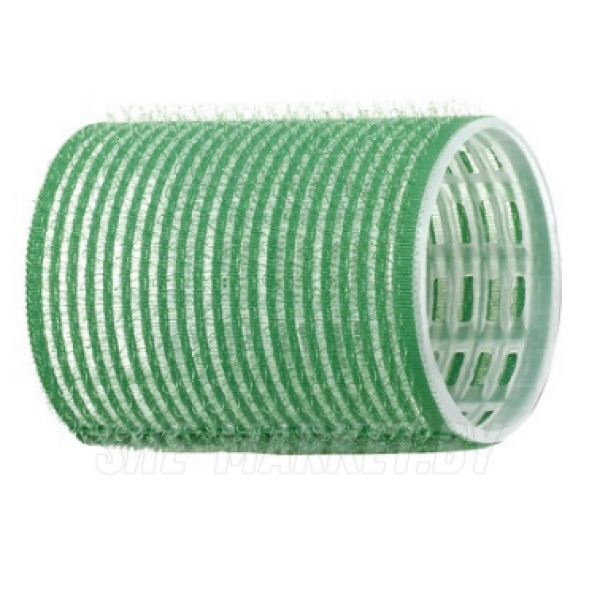 Бигуди-липучки, зеленые d 48мм., 12шт/упк