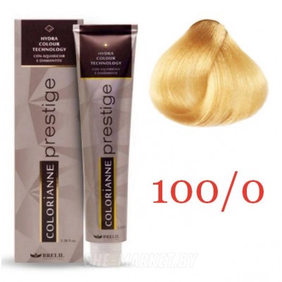 Крем краска для волос Colorianne Prestige ТОН - 100/0 Суперосветлитель натуральная платина, 100мл