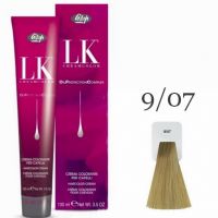 Краска для волос LK OPC Oil Protection Complex 9/07 очень светлый блондин натуральный бежевый, 100мл
