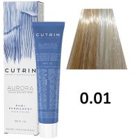 Безаммиачный краситель для волос AURORA 0.01 Demi Permanent Hair Color, 60мл