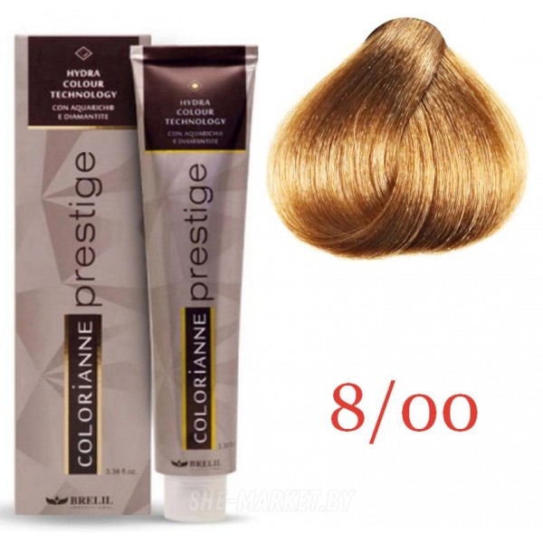 Крем краска для волос Colorianne Prestige ТОН - 8/00 Светлый блонд, 100мл