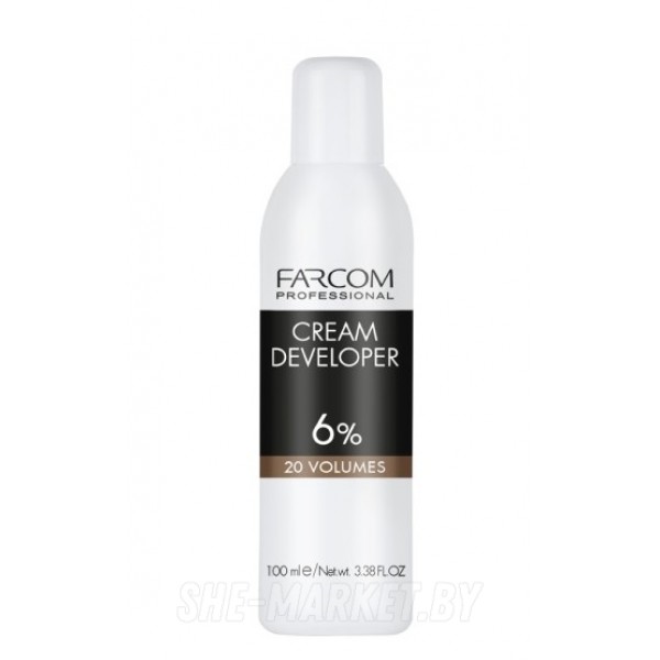 Окисляющий крем для волос Cream Developer 20 VOL 6%, 100мл