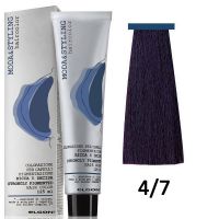 Краска для волос перманентная Moda Styling ТОН 4/7violet brown/каштановый фиолетовый, 125мл