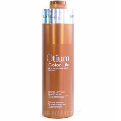 Деликатный шампунь для окрашенных волос Otium Color Life, 1000мл