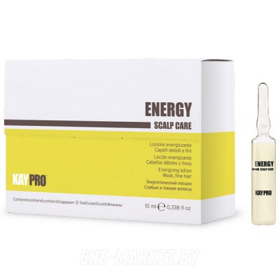 Энергетический лосьон для слабых и тонких волос Energy Scalp Care, 12х10