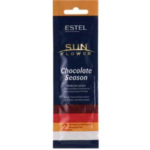 Крем для загара SUN FLOWER Chocolate Season 2 уровень, 15мл