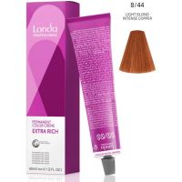 Стойкая крем-краска LondaColor 8/44 Светлый блондин интенсивный медный 60мл Стойкая крем-краска LondaColor 8/44 Светлый блондин интенсивный медный 60мл