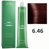 Крем-краска для волос Studio Professional Coloring 6.46 темный медно-красный блонд , 100мл