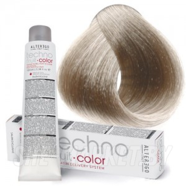 Краска для волос перманентная Techno Fruit Color 10/2 золотисто-пепельный платиновый блондин, 100мл