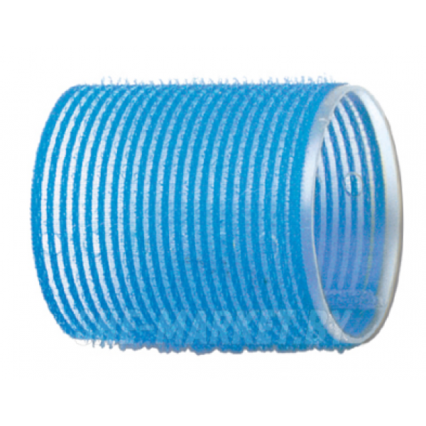 Бигуди-липучки, голубые d 55мм., 6шт/упк