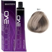 Крем-краска для волос Color Evo 9.1 Очень светлый блондин пепельный 100мл