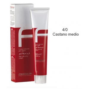 Крем-краска для волос FREECOLOR PROFESSIONAL, тон 4/0 Castano medio, 100 мл Крем-краска для волос FREECOLOR PROFESSIONAL, тон 4/0 Castano medio, 100 мл