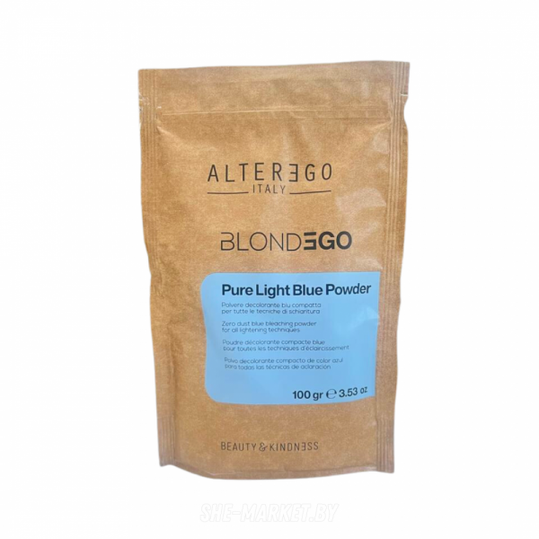 Осветляющий порошок беспылевой синий BE BLONDE PURE LIGHT BLUE POWDER, 100гр