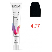 Гель-краска COLORDREAM 4.77 шатен шоколадный интенсивный, 100мл