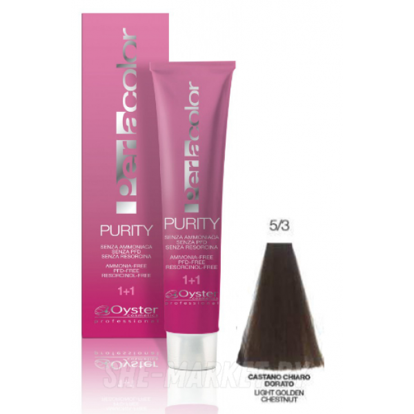 Крем-краска для волос без аммиака Perlacolor PURITY, тон 5/3 , 100 мл