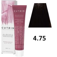Крем-краска для волос AURORA 4.75 Permanent Hair Color, 60мл