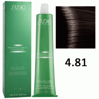 Крем-краска для волос Studio Professional Coloring 4.81 коричнево-пепельный, 100мл