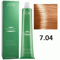 Крем-краска для волос Studio Professional Coloring 7.04 розовый блонд , 100мл