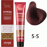 Безаммиачная краска для волос SELIAR SYNERGY COLOR 5.5 LIGHT CHESTNUT MAHOGANY Светло-каштановый махагон
