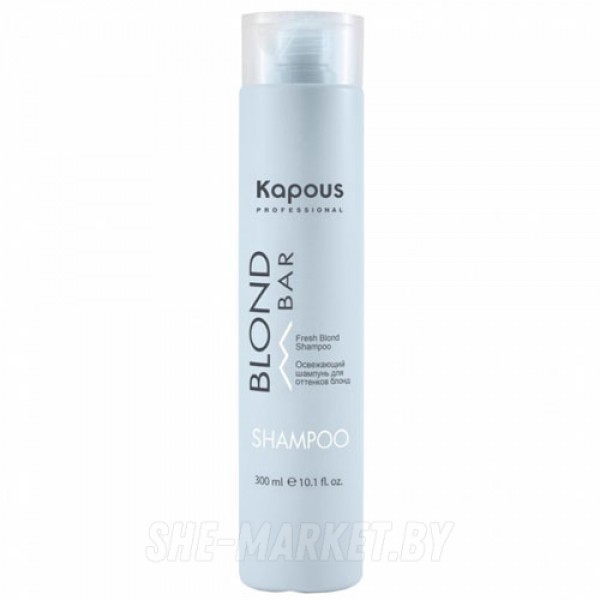 Освежающий шампунь для волос оттенков блонд Blond Bar Shampoo, 300мл.