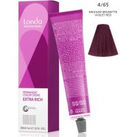 Стойкая крем-краска LondaColor 4/65 шатен фиолетово-красный 60мл