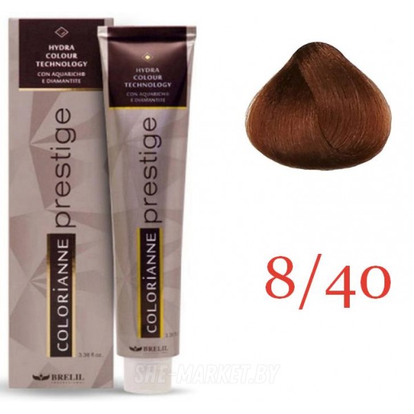 Крем краска для волос Colorianne Prestige ТОН - 8/40 Светлый медный блонд, 100мл