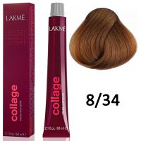 Краска для волос Collage creme hair color ТОН - 8/34, 60мл